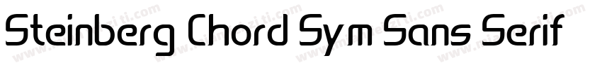 Steinberg Chord Sym Sans Serif字体转换